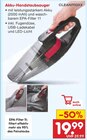 Akku-Handstaubsauger im Angebot bei Netto Marken-Discount in Tübingen Akku-Handstaubsauger Angebote von CLEANmaxx bei Netto Marken-Discount Tübingen für 19,99 €