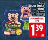 Bärchen-Streich im Angebot bei EDEKA in Ravensburg Bärchen-Streich Angebote von Reinert bei EDEKA Ravensburg für 1,39 €