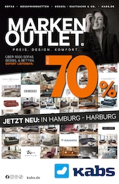 Kabs Prospekt: "MARKENOUTLET!", 2 Seiten, 25.10.2024 - 02.12.2024