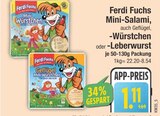 Mini-Salami im EDEKA Prospekt Mini-Salami von Ferdi Fuchs im aktuellen EDEKA Prospekt für 1,11 €