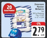 Münchner Weißwürste Angebote von Zimmermann bei E center Freital für 2,79 €