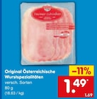 Aktuelle Feinkostlebensmittel Angebote bei Netto Marken-Discount in Duisburg Aktuelles Original Österreichische Wurstspezialitäten Angebot bei Netto Marken-Discount in Duisburg ab 1,49 €