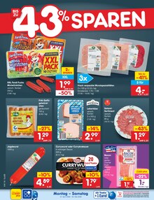 Wurst im Netto Marken-Discount Prospekt "Aktuelle Angebote" mit 65 Seiten (Chemnitz)