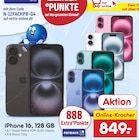 Aktuelles iPhone 16, 128 GB Angebot bei Netto Marken-Discount in Straubing ab 849,00 €