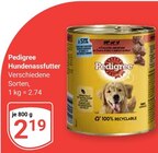 Hundenassfutter Angebote von Pedigree bei GLOBUS Trier für 2,19 €