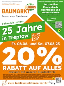 Globus-Baumarkt Prospekt Immer eine Idee besser mit  Seiten in Königs Wusterhausen und Umgebung