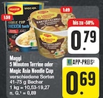 5 Minuten Terrine oder Magic Asia Noodle Cup Angebote von Maggi bei EDEKA Ansbach für 0,69 €