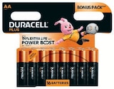 LOT DE 16 PILES - DURACELL PLUS - Super U à Bordeaux LOT DE 16 PILES - DURACELL PLUS en promo chez Super U Bordeaux à 9,09 €