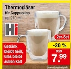 Thermogläser für Cappuccino Angebote von Hi bei Zimmermann Mainz für 7,99 €