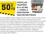 Promo Chevilles frappées Ø 6 x 40 mm + 1 foret à percussion - seau de 800 pièces à 50,73 € dans le catalogue Tout Faire à Saint-Nicolas-de-Macherin