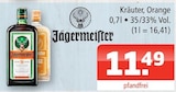 Kräuter Orange im Angebot bei Getränke Oase in Lippstadt Kräuter Orange Angebote von Jägermeister bei Getränke Oase Lippstadt für 11,49 €