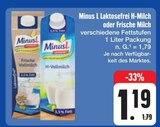 Laktosefrei H-Milch oder Frische Milch Angebote von Minus L bei E center Coburg für 1,19 €