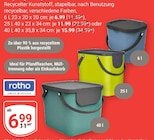 Recycelter Kunststoff Behälter 6 l Angebote von Rotho bei GLOBUS Trier für 6,99 €