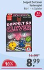Doppelt So Clever Kartenspiel von Schmidt für 8,99 € bei Rossmann im Angebot Doppelt So Clever Kartenspiel von Schmidt im aktuellen Rossmann Prospekt