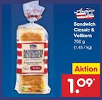 Netto Marken-Discount - Sandwich Classic & Vollkorn Angebot im Prospekt Sandwich Classic & Vollkorn bei Netto Marken-Discount im Prospekt "" für 1,09 €