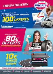 Prospectus Profil Plus à La Courneuve, "ça roule pour votre budget auto : JUSQU'À 100 € OFFERTS*", 1 page, 15/01/2024 - 25/02/2024