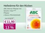 mea - meine apotheke - ABC Wärme-Pflaster mit Sensitiv-Vlies Angebot im Prospekt ABC Wärme-Pflaster mit Sensitiv-Vlies bei mea - meine apotheke im Prospekt "" für 11,90 €