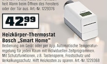 Heizkörper-Thermostat „Smart Home“ bei OBI in Castrop-Rauxel Heizkörper-Thermostat „Smart Home“ im Angebot bei OBI Castrop-Rauxel für 42,99 €