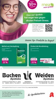 Aktueller mea - meine apotheke Prospekt "Unsere August-Angebote" Seite 1 von 4 Seiten für Sanitz
