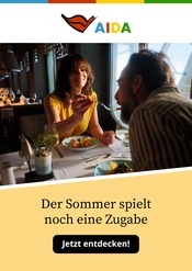 Aktueller AIDA Reise Prospekt in Nentershausen und Umgebung, "Der Sommer spielt noch eine Zugabe" mit 1 Seite, 01.10.2025 - 31.10.2025