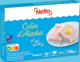 4 tranches de Colin d'Alaska surgelés MSC - Netto en promo chez Netto 4 tranches de Colin d'Alaska surgelés MSC - Netto dans le catalogue Netto