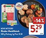 Rinder-Hackfleisch bei ALDI SÜD im Aichach Prospekt für 5,29 €