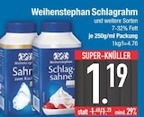 Schlagrahm von Weihenstephan für 1,19 € bei EDEKA im Angebot Schlagrahm von Weihenstephan im aktuellen EDEKA Prospekt