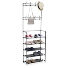 Range chaussures métal noir 60x26xH172cm dans le catalogue Gifi