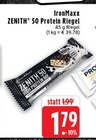 ZENITH 50 Protein Riegel im Angebot bei EDEKA in Mönchengladbach ZENITH 50 Protein Riegel Angebote von IronMaxx bei EDEKA Mönchengladbach für 1,79 €