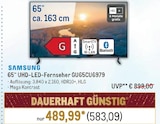 65“ UHD-LED-Fernseher Angebote von Samsung bei Metro Freiburg für 583,09 €