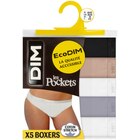 Slips "Pockets Ecodim x5" - DIM en promo chez Carrefour Le Havre à 8,99 €