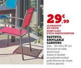 Fauteuil Empilable Cabourg dans le catalogue Super U