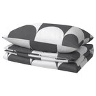 Bettwäsche-Set, 2-teilig anthrazit/weiß 140x200/80x80 cm Angebote von BRUKSVARA bei IKEA Bonn für 7,99 €