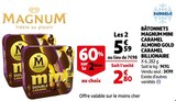 BÂTONNETS MINI CARAMEL ALMOND GOLD CARAMEL BILLIONAIRE - MAGNUM dans le catalogue Auchan Hypermarché