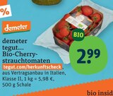 Bio-Cherry-Strauchtomaten von demeter im aktuellen tegut Prospekt für 2,99 €