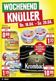 Krombacher im EDEKA Prospekt "Aktuelle Angebote" mit 24 Seiten (Stolberg (Rheinland, Kupferstadt))