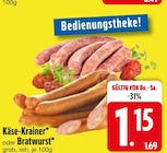 Käse-Krainer oder Bratwurst Angebote bei EDEKA Regensburg für 1,15 €