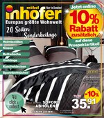 Möbel Inhofer Prospekt für Aindling mit 20 Seiten Möbel Inhofer Prospekt für Aindling: "20 Seiten Sonderbeilage", 20 Seiten, 16.02.2021 - 28.02.2021