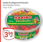 Aktuelle Haribo Angebote bei GLOBUS in Salzgitter Aktuelles Fruchtgummi Party Box Angebot bei GLOBUS in Salzgitter ab 3,99 €