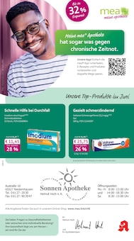 Aktueller mea - meine apotheke Prospekt (Niedernhausen, 4 Seiten zum blättern mea - meine apotheke Prospekt Unsere Juni-Angebote mit 4 Seiten