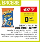Biscuits apéritifs au fromage - Cheetos - Supeco Biscuits apéritifs au fromage - Cheetos à 0,40 € dans le catalogue Supeco