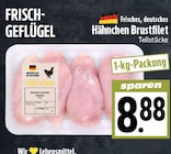 EDEKA Biebertal - Frisches deutsches Hähnchen Brustfilet Teilstücke Angebot im Prospekt Frisches deutsches Hähnchen Brustfilet Teilstücke bei EDEKA im Biebertal Prospekt für 8,88 €
