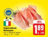 Aktuelle Schweinefleisch Angebote bei E center in Würzburg Aktuelles Original südtiroler Markenspeck Angebot bei E center in Würzburg ab 1,89 €