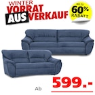 Utah 2,5-Sitzer + 2-Sitzer Sofa Angebote von Seats and Sofas bei Seats and Sofas Herten für 599,00 €