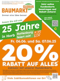 Globus-Baumarkt Prospekt für Mötzingen: "Immer eine Idee besser", 4 Seiten, 01.06.2025 - 07.06.2025