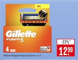 Aktuelles Klingen Fusion 5 System Angebot bei Marktkauf in Reutlingen ab 12,99 €