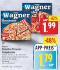Steinofen-Pizza Salami von Wagner für 1,79 € bei EDEKA im Angebot Steinofen-Pizza Salami von Wagner im aktuellen EDEKA Prospekt