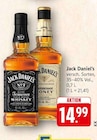 Tennessee Whiskey - Jack Daniel's - E center à Schiltigheim Tennessee Whiskey - Jack Daniel's en promo chez E center Schiltigheim à 14,99 €