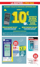Promos Calculatrice dans le catalogue "LES PRIX BAS Spécial rentrée" de Hyper U Calculatrice en promo dans le catalogue Hyper U à la page 31