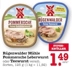 Pommersche Leberwurst oder Teewurst Angebote von Rügenwalder Mühle bei E center Mainz für 1,49 €